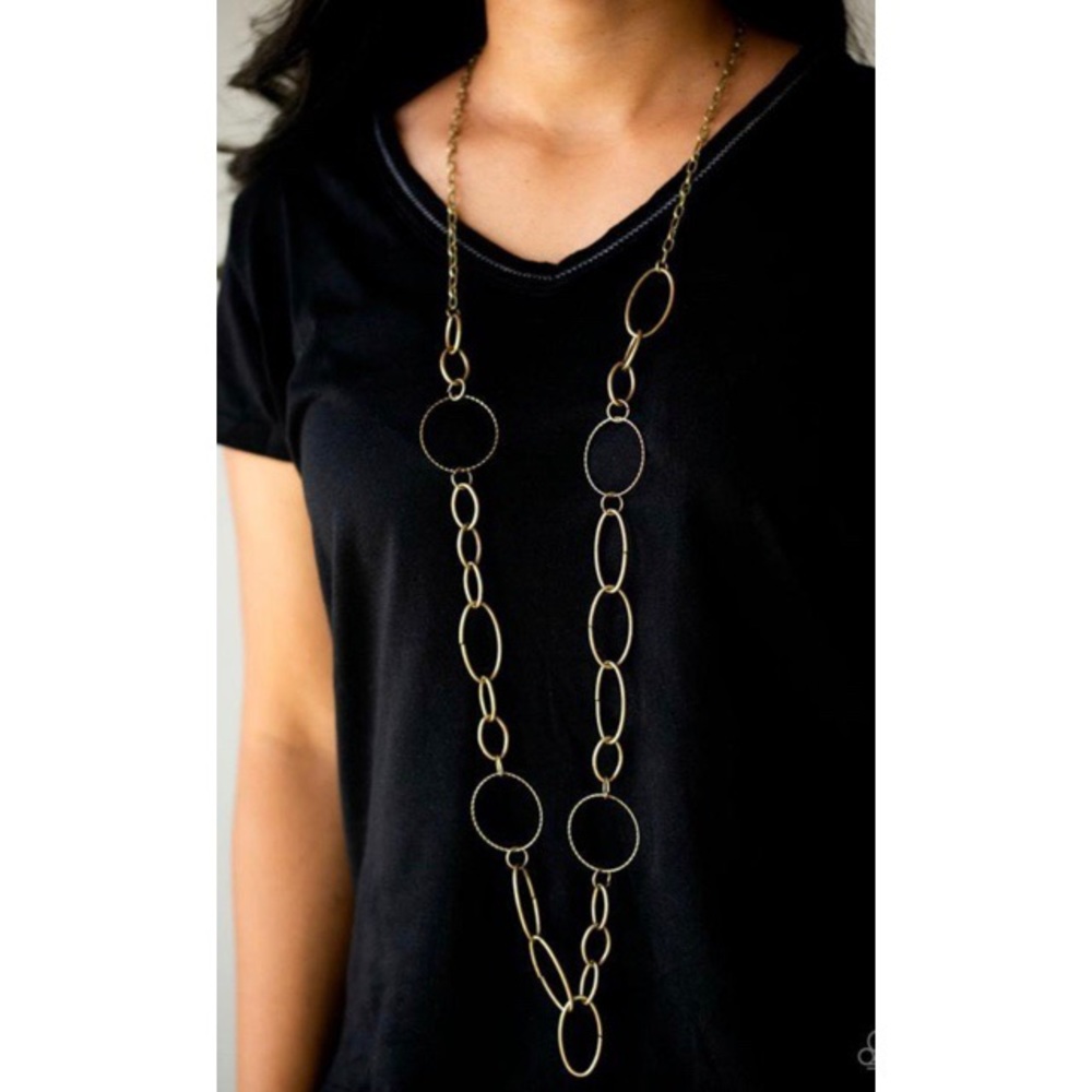 All of the Rings Copper Necklace & Earring Set